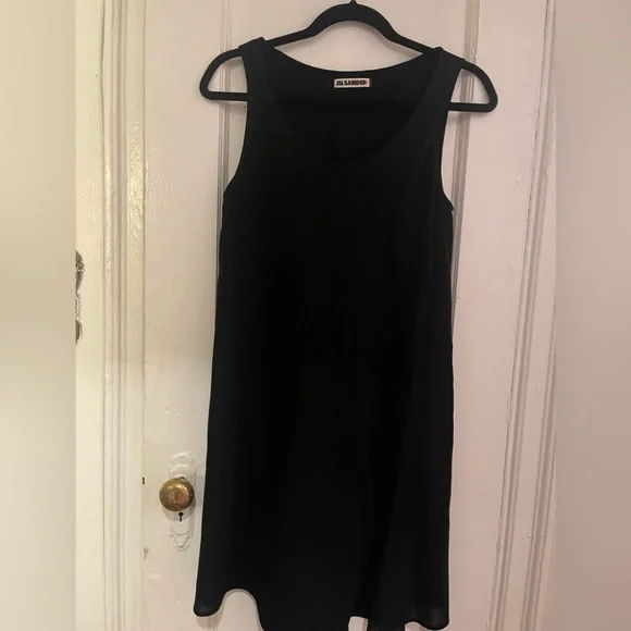 Jil Sander | Dresses | Jil Sander Black Wool Dress | Poshmark